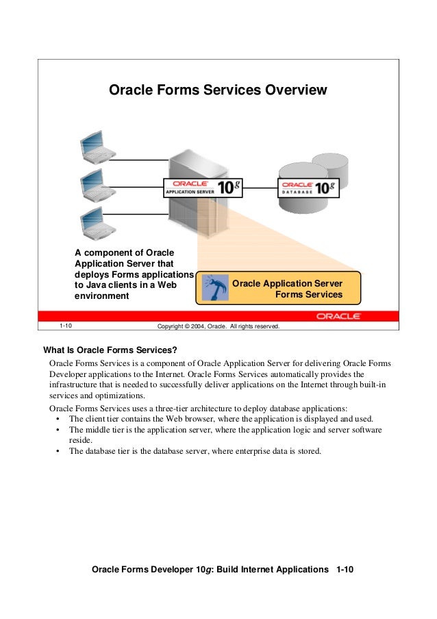 oracle forms developer 10g build internet applications